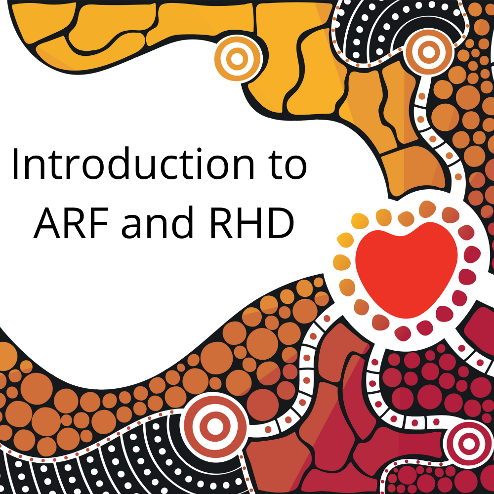 This program is designed for clinicians who require introductory knowledge of acute rheumatic fever and rheumatic heart disease. More information is available in the in the 2020 Australian guideline for prevention, diagnosis and management of acute rheumatic fever and rheumatic heart disease, 3rd edition.