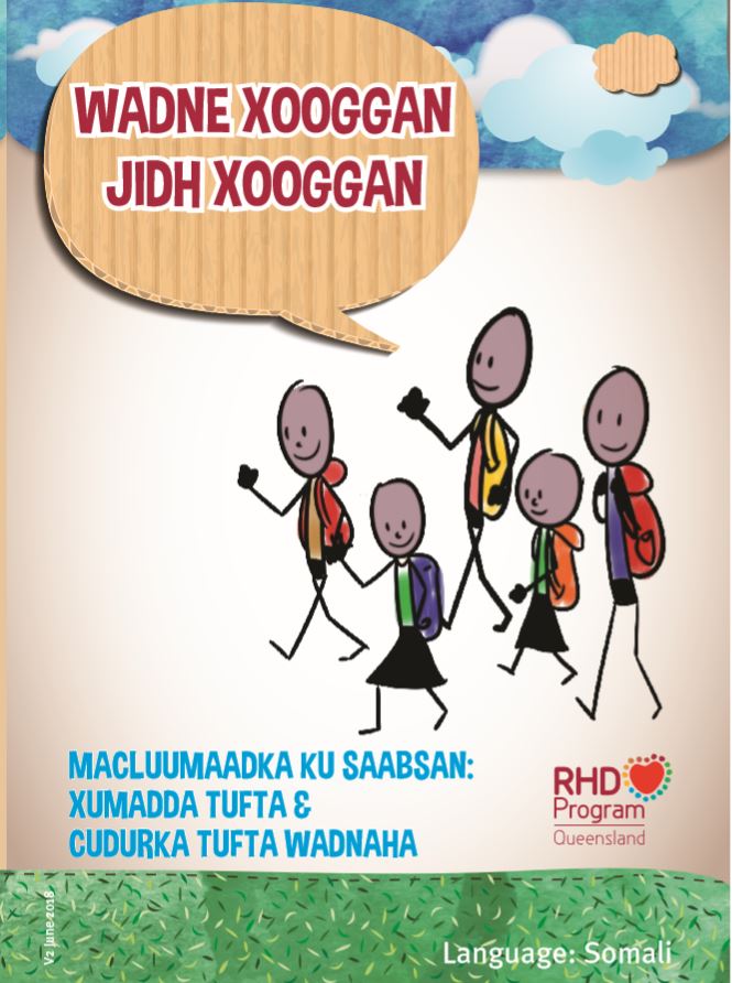 This booklet presented in Somali, contains information about the signs and symptoms of acute rheumatic fever and rheumatic heart disease, how to manage them, and how to prevent complications.