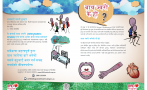 This poster presented in Nepali, includes information about the causes, signs, symptoms and prevention of acute rheumatic fever. (A4 size)