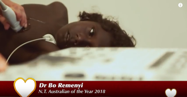 Paediatric cardiologist Dr Bo Reményi was NT Australian of the Year in 2018. She used this opportunity to highlight the high rates of rheumatic heart disease among Australia's Aboriginal and Torres Strait Islander peoples.